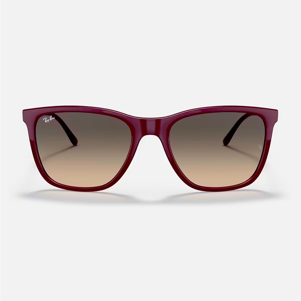 LIKE NEW Authentic Ray-Ban RB4344 Unisex Sunglasses Red/Gold/Grey